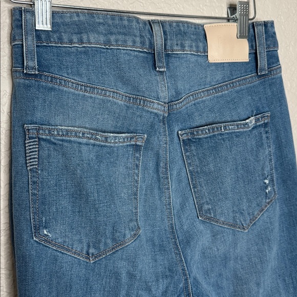 PAIGE Charlie Gabriella Distressed Flare Jeans Sz 26 Medium Wash Y2K Western - Picture 5 of 9